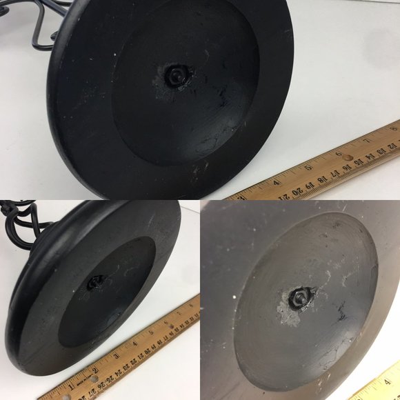 Candelabra Black Metal Wrought Iron Swirls From Target Holds 3 Taper Candles - Picture 11 of 11